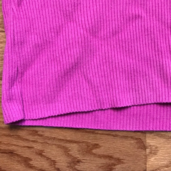 Fuchsia ribbed top - Picture 9 of 12